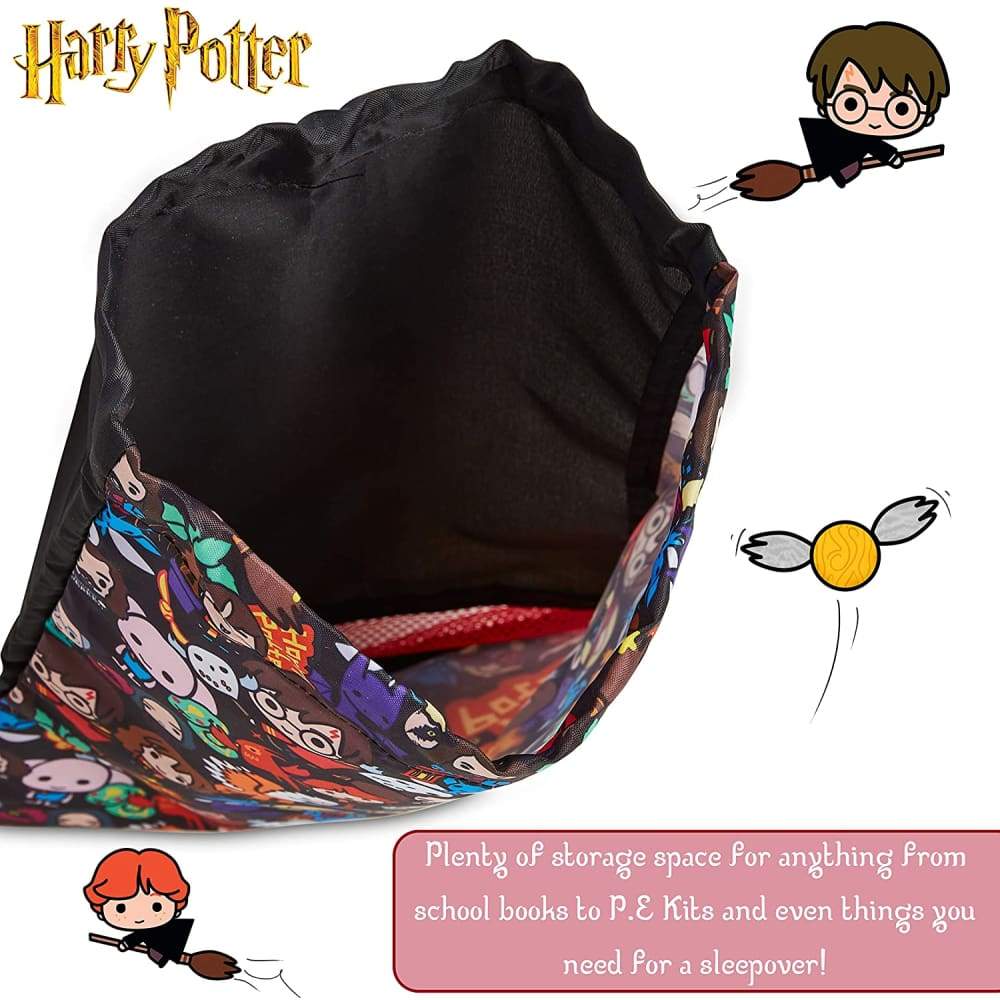 Harry Potter Drawstring Bags Gift Idea for Kids and Teens School or Travel Bag for Boys or Girls Backpack Harry Potter £6.99 Save 30%