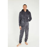 Citycomfort Fluffy Fleece Onesie with Hoodie and Pockets for Men Onesie Citycomfort £24.49