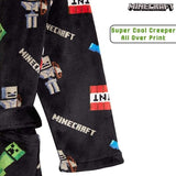 Minecraft Hooded Soft Dressing Gown with Creeper Design for Gamers Boys Girls Dressing Gown Minecraft £20.49