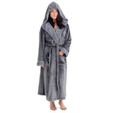 Citycomfort Fluffy Super Soft Hooded Dressing Gown for Women Dressing Gown Citycomfort £26.49