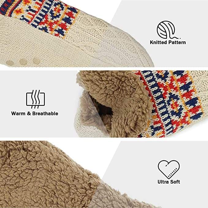 Citycomfort Socks Size 5-8 Fluffy and Warm non Slip Knitted Slipper for Man Socks Citycomfort £8.95