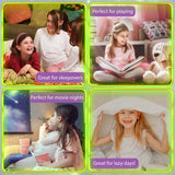 CityComfort Glow in The Dark Onesie Kids Onesies for Girls Rainbow Unicorn Pyjamas - Get Trend