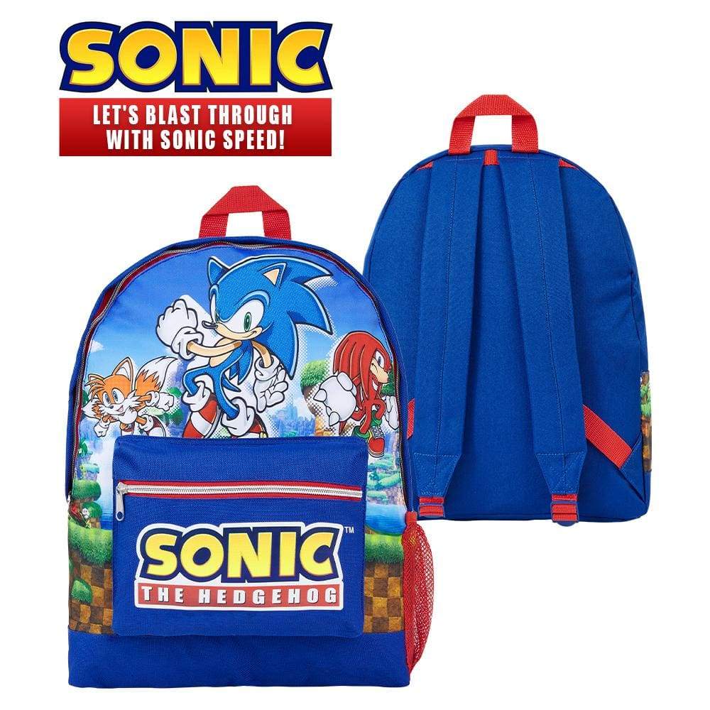 Sonic the Hedgehog Backpack Large Capacity School Bag for Children Teens Backpack Sonic £15.49